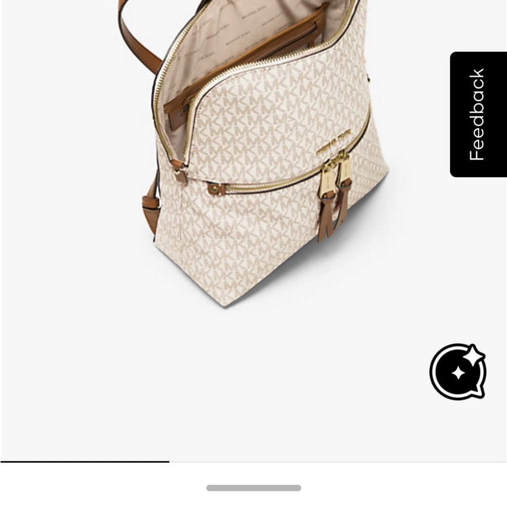 NWT Michael Kors Rhea Zip Medium Slim Backpack - Picture 3 of 11
